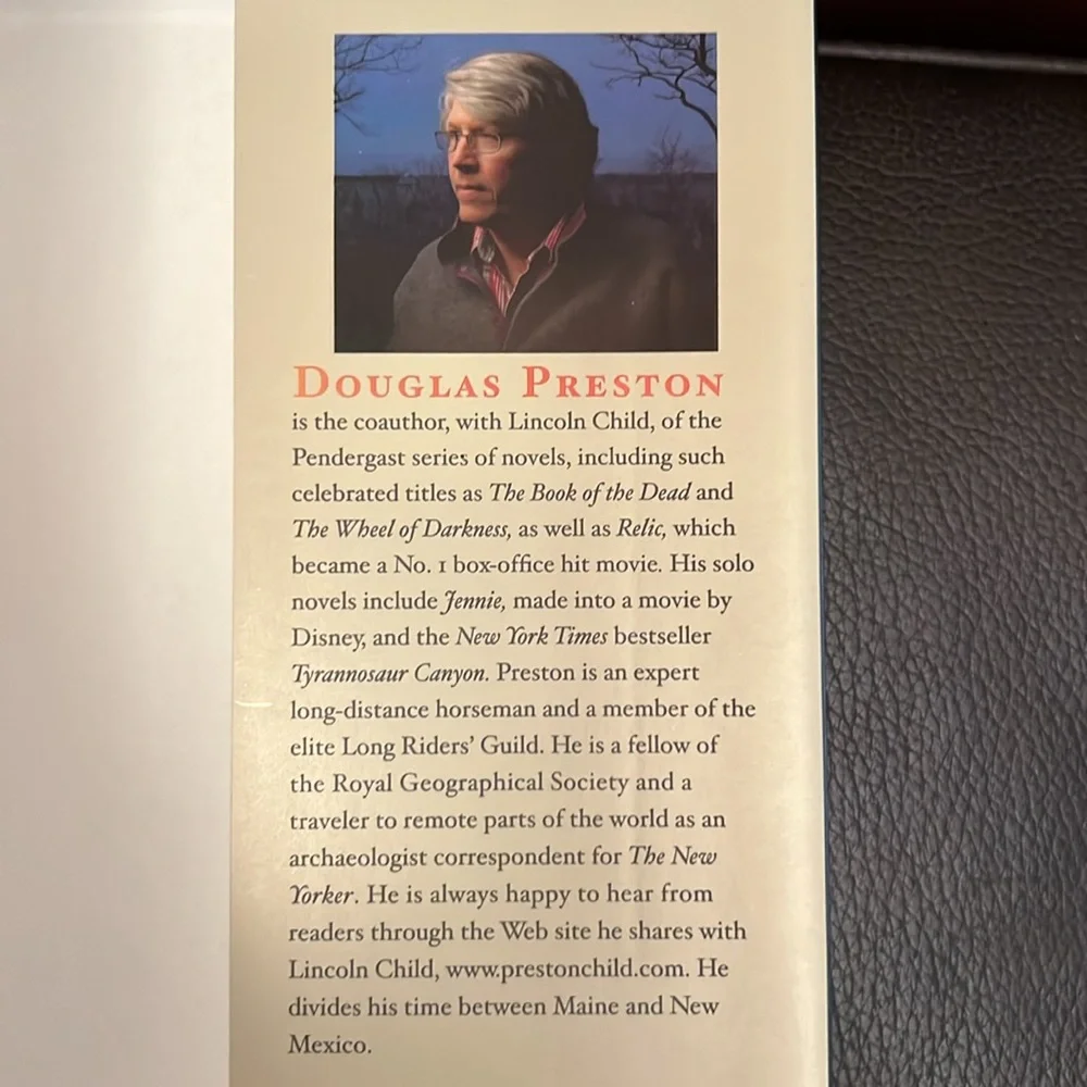 Douglas Preston “Blasphemy” Hardcover Thriller Novel